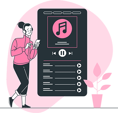 Develop music streaming app