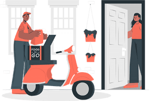 Food delivery man