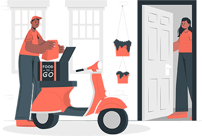 food-delivery-man Food delivery man