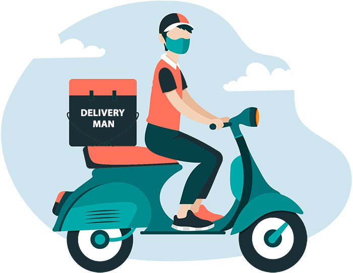 Delivery man panel