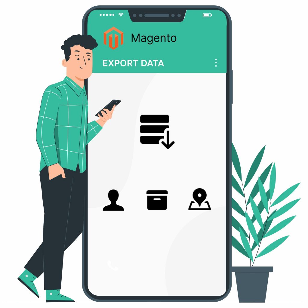 Export data from magento