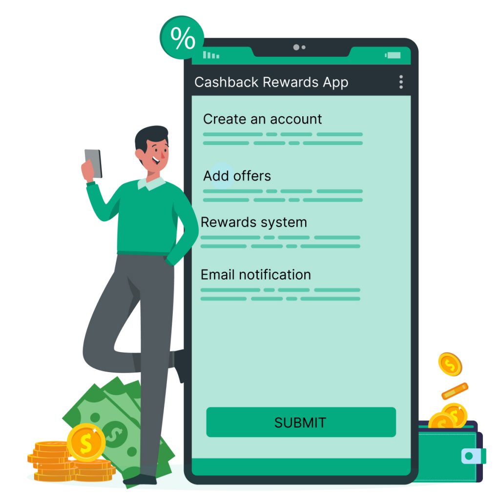 Working on the cashback rewards app