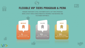 Flexible vip tiers program and perk