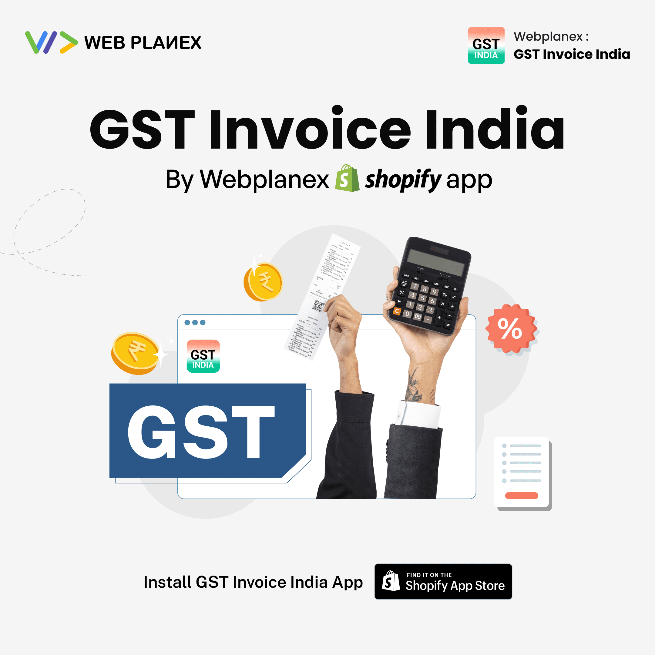 GST Invoice India by WebPlanex