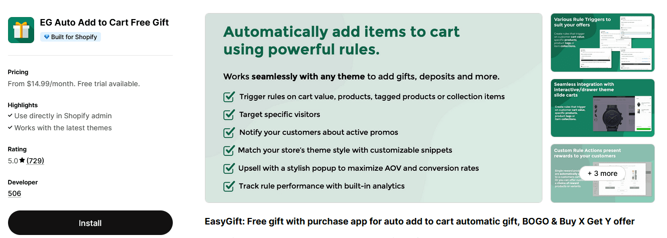 EG auto add to cart
