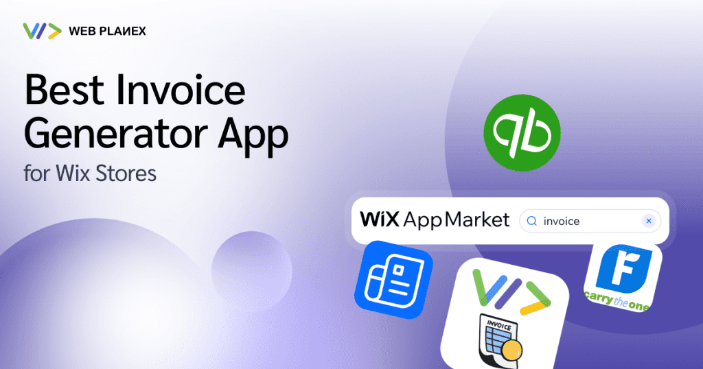 Best invoice generator apps for Wix stores showing automated billing and PDF invoice features